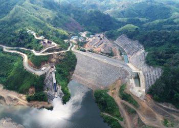Bendungan Tukul di Pacitan Jawa Timur.