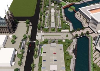 Maket Terowongan Masjid Istiqlal-Gereja Katedral Jakarta Pusat.