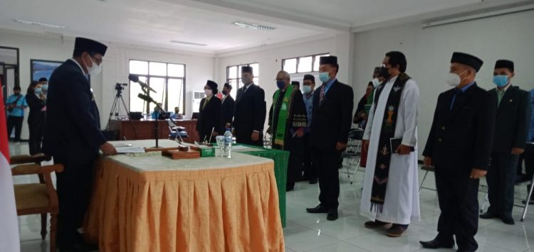 Pelantikan Pejabat di Matim Dilangsungkan Secara Virtual