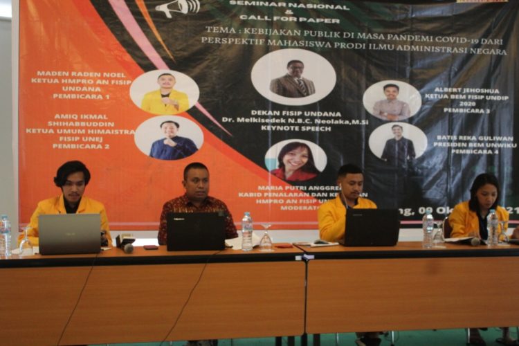 Undana Adakan Seminar Kebijakan Publik di Tengah Pandemi