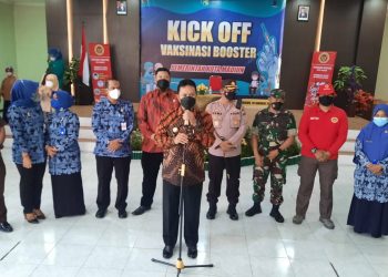Sukseskan Vaksinasi Booster, Binda Jatim dan Pemkot Madiun Gelar Kick Off