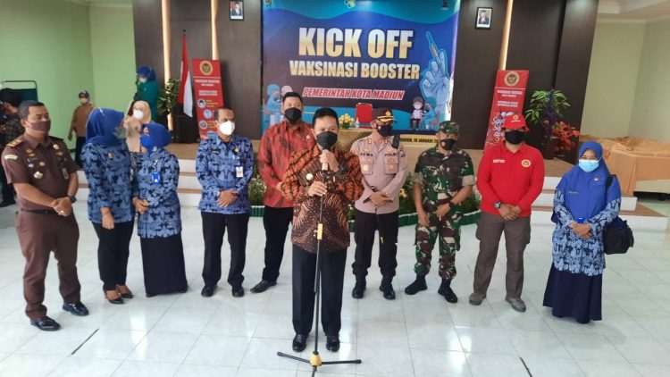 Sukseskan Vaksinasi Booster, Binda Jatim dan Pemkot Madiun Gelar Kick Off