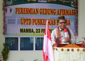 Peresmian Gedung Afirmasi Puskesmas Mamba, Bupati Agas: Kesehatan Itu Mahal