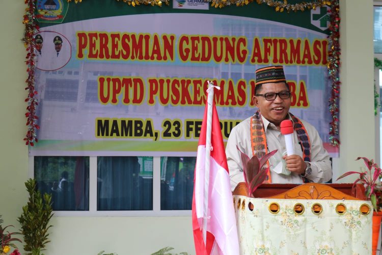 Peresmian Gedung Afirmasi Puskesmas Mamba, Bupati Agas: Kesehatan Itu Mahal