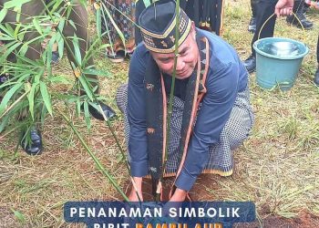 Gubernur NTT Tanam Bambu Aur di Desa Persiapan Bangka Wela