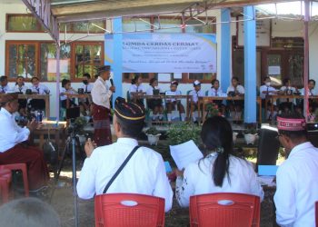 Memperingati Hardiknas Tahun 2022, SMPN 1 Satarmese Gelar Lomba Cerdas Cermat