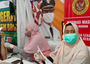 Dukung Kebijakan Presdien, BIN Daerah Jawa timur dan Pemkot Madiun gelar Vaksin di Hari lebaran