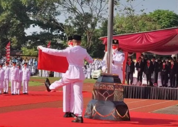 Merah Putih Gagal Berkibar Saat Upacara HUT RI ke-77 di Solo