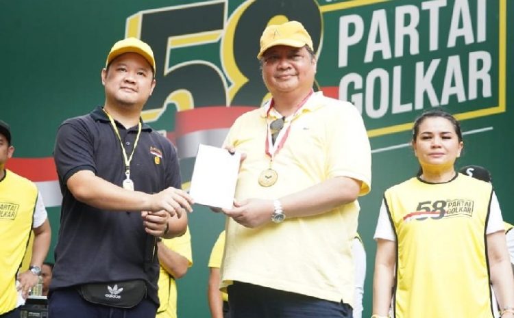 Gelar Jalan Sehat Sambut HUT, Golkar Dapat Rekor Muri