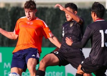 Timnas Indonesia U-20 kalah telak dari Valerenga Fotbal U-20 di Spanyol, Selasa (22/11). (Dok PSSI)