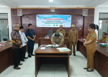 Penandatanganan PKS Penyelenggaraan Mal Pelayan Publik Manggarai Timur