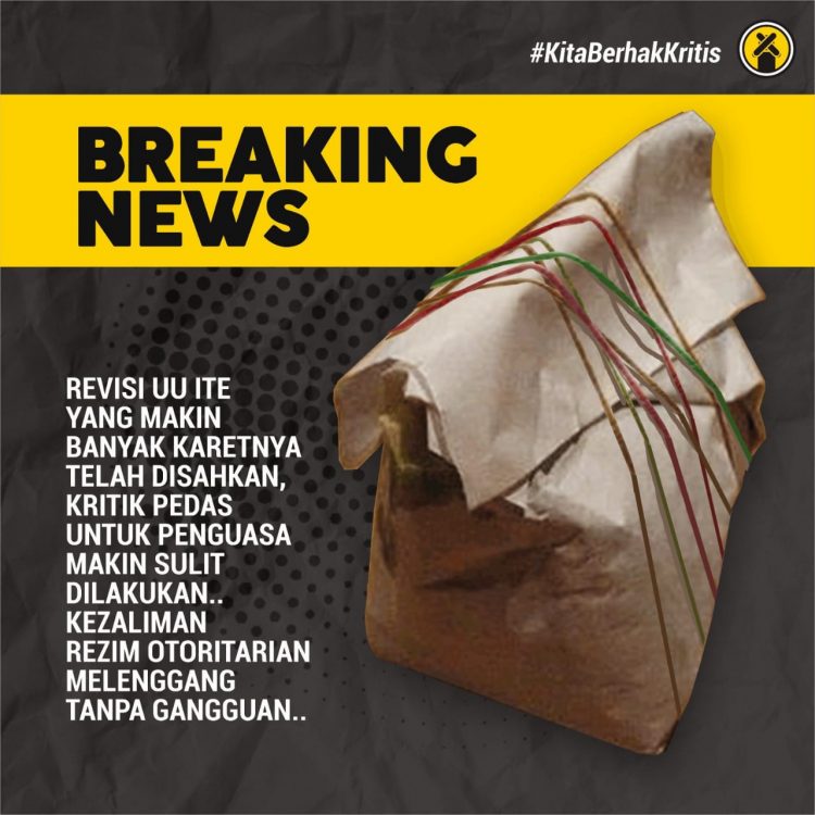 Demokrasi Masih Dibungkam Melalui UU ITE