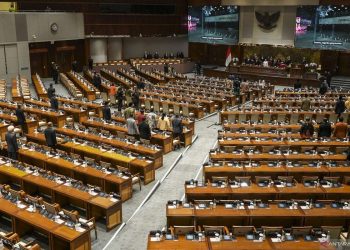 Ruang Sidang Dewan Perwakilan Rakyat Republik Indonesia (DPR RI). (Foto: Antara)