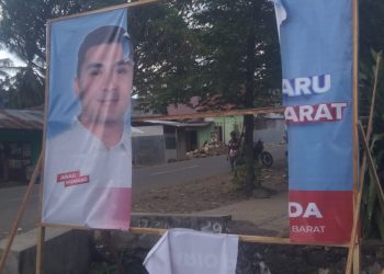 Baliho Mario Pranda Disobek Diduga Ada Motif Lain Dibalik Perbuatan Tersebut