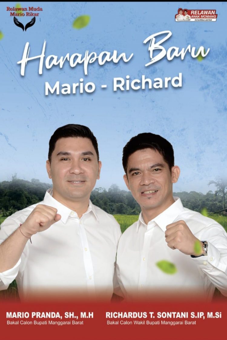 Optimis Menang, Relawan Anak Momang Distribusikan 2000 Lembar Baliho Untuk Mario-Richard