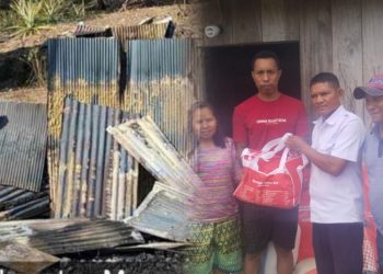 Di Duga Lupa Padamkan Lilin Usai Berdoa Sebuah Rumah di Desa Mbuit Ludes Terbakar