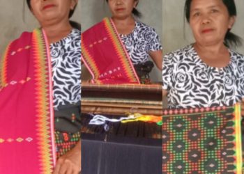 Fidelis Pranda Diakui Sebagai Pencetus Motif “Mata Manuk” Pada Kain Tenun Manggarai Barat