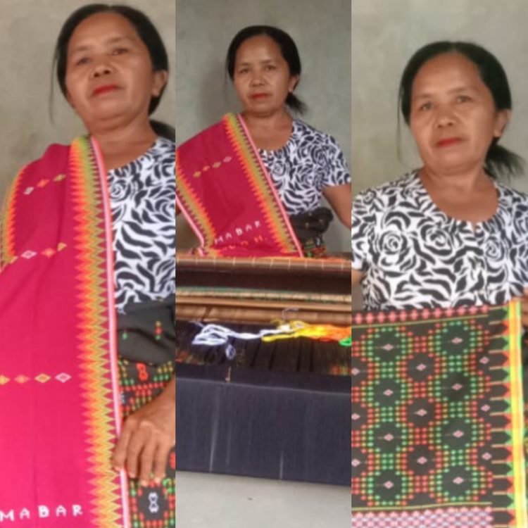 Fidelis Pranda Diakui Sebagai Pencetus Motif “Mata Manuk” Pada Kain Tenun Manggarai Barat