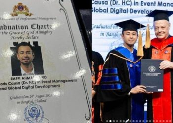Raffi ahmad dapat gelar doktor. (f: ist/mistar)