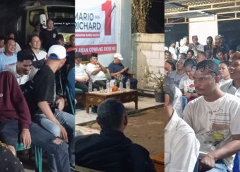 Orang Muda Padati Tenda Kampanye Paslon Mario-Richard di Kota Super Premium
