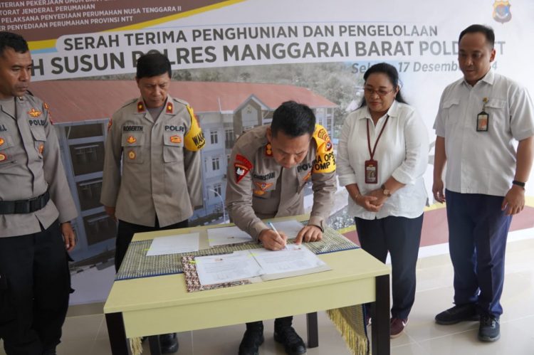 Kapolres Mabar Berikan Apresiasi Atas Bantuan Rusun dari Kementerian PUPR RI