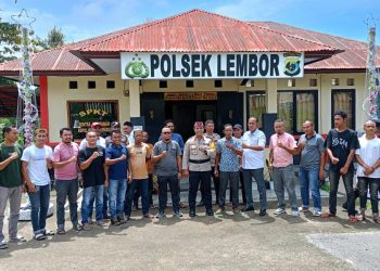 Jelang Tahun Baru, Polsek Lembor Bersama Tokoh Pemuda Komit Menjaga Kamtibmas