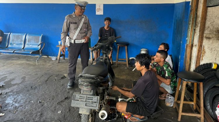 Datangi Bengkel, Polisi Larang Penggunaan Knalpot Racing Pada Malam Pergantian Tahun