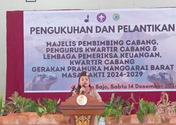 Ketua Kwarcab Mabar, Dorong Sekolah Di Setiap Kecamatan Aktif Kegiatan Pramuka.
