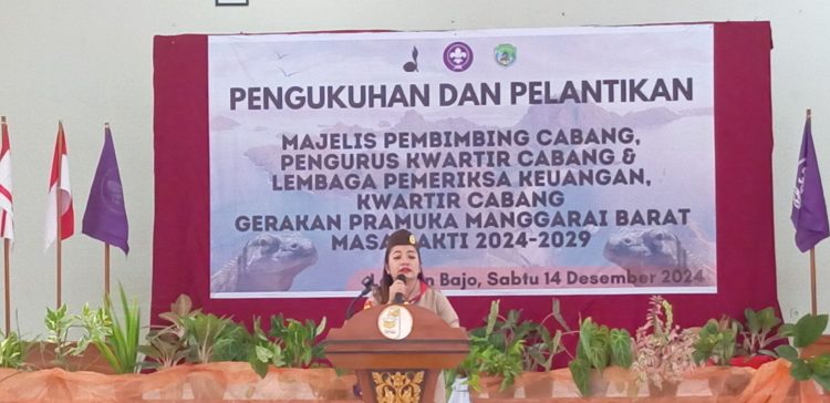 Ketua Kwarcab Mabar, Dorong Sekolah Di Setiap Kecamatan Aktif Kegiatan Pramuka.