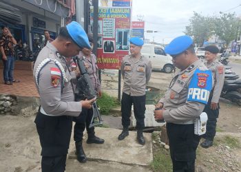 Sipropam Polres Mabar Tegakan Disiplin Terhadap Anggota Polisi yang Bertugas Di Objek Vital