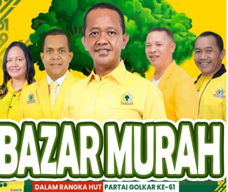 Ringankan Kebutuhan Masyarakat, DPD Golkar Matim Hadir Di tengah Kesulitan Masyarakat pada HUT ke-61