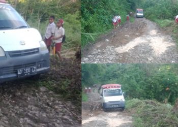 Jalan Kabupaten Di Matim Berubah Jadi Kali Mati, Warga Tagih Janji Bupati dan DPRD Dapil IV