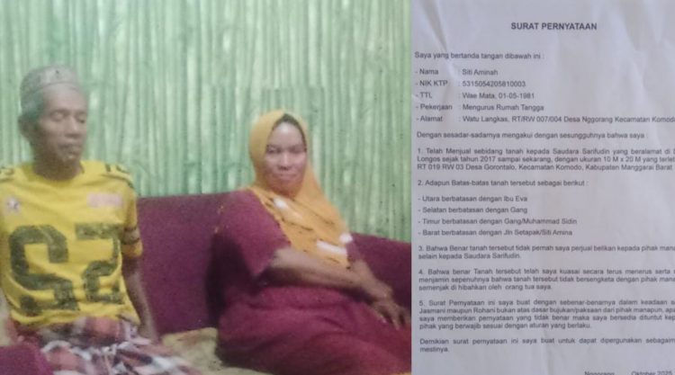 Sebidang Tanah Dijual Kepada Dua Orang. Siti Aminah Diduga Menipu Pembeli