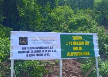 Diduga Para Mafia Tanah Gunakan Preman Bayaran Bongkar Plang di Lokasi. Pemilik Tanah Resah, Kontak Fisik Akan Terjadi