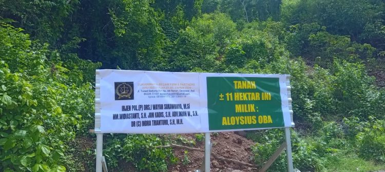 Diduga Para Mafia Tanah Gunakan Preman Bayaran Bongkar Plang di Lokasi. Pemilik Tanah Resah, Kontak Fisik Akan Terjadi