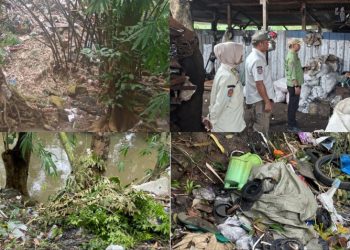 Pemilik Usaha Barang Bekas di Labuan Bajo Buang Sampah Ke Kali, Pol PP Lakukan Penertiban