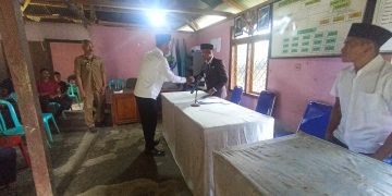 Anggota BPD Desa Ponto Ara Resmi Dilantik, Begini Pesan Camat Lembor dalam Sambutannya