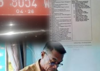 Lagi Lagi Kadis Parekrafbud Mabar Berulah, Masuk Lokasi Sengketa Gunakan Mobil Plat Merah