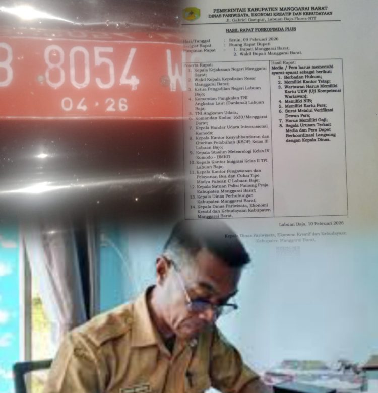 Lagi Lagi Kadis Parekrafbud Mabar Berulah, Masuk Lokasi Sengketa Gunakan Mobil Plat Merah