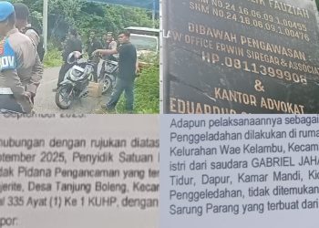 Polres Mabar Layani Perintah Pemesan, Kawal Penanaman Plang di Tanah Sengketa, Rumah Tersangka Digeledah, Humas Bungkam