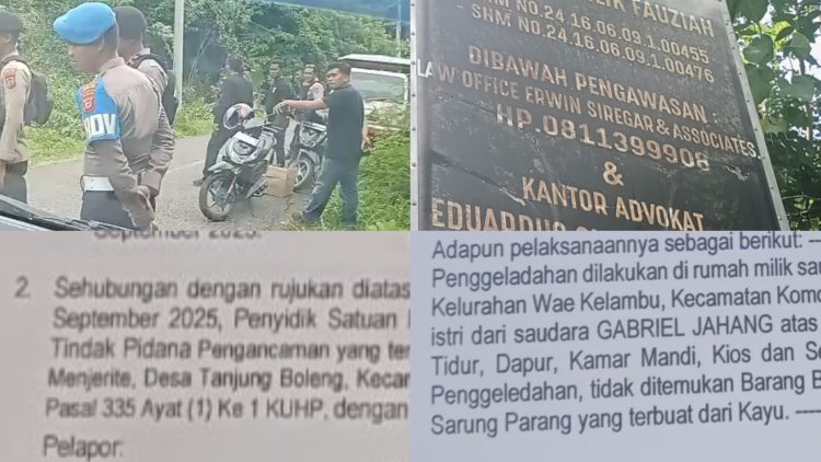 Polres Mabar Disebut Layani Perintah Pemesan, Kawal Penanaman Plang di Tanah Sengketa, Humas Bungkam