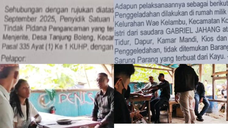 Polres Mabar Geledah Rumah Tersangka, Istri Tolak Berita Acara, Kades Membenarkan Alasan Penolakan
