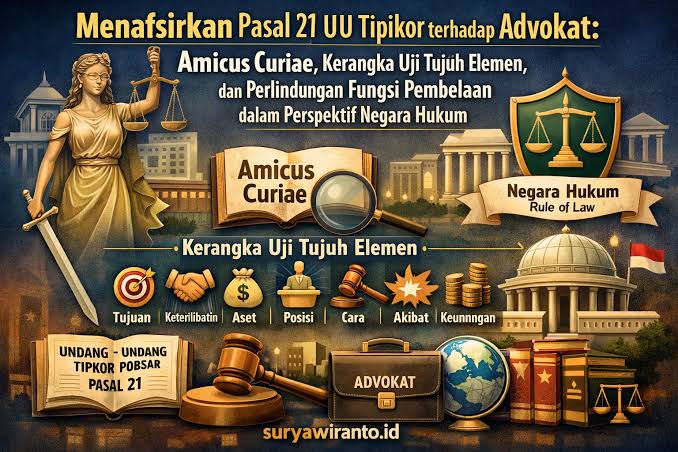 Dua Putusan Penting Batasi Potensi Kriminalisasi Advokat dalam Pasal 21 UU Tipikor