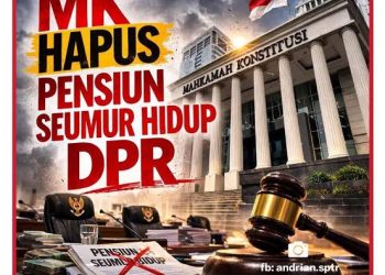 Mahkamah Konstitusi Putuskan Uang Pensiun DPR Langgar Konstitusi