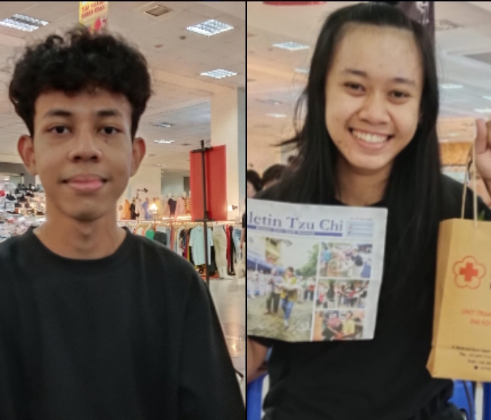 Pendonor: Farhan (kiri) dan Angga (kanan) merasa senang dan bahagia dapat berbagi dengan sesama.