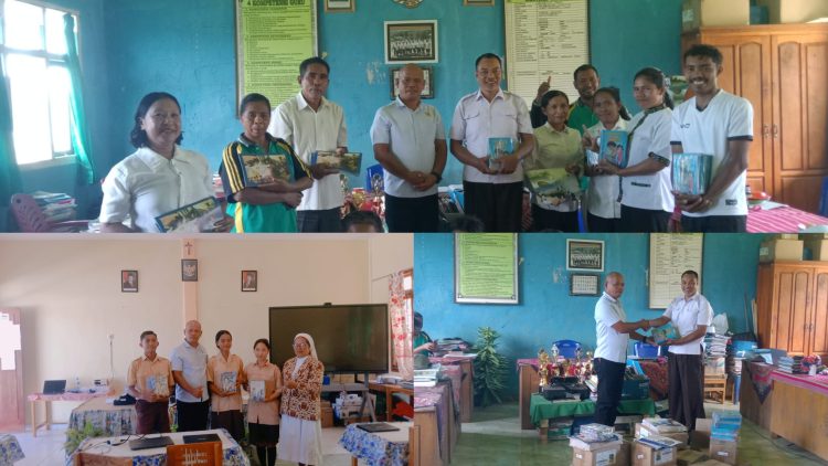 Dukung Literasi di Lembor Selatan, Siprianus Anjelo Salurkan Ratusan Buku untuk Dua Sekolah