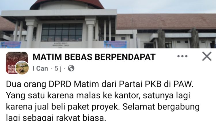 Isu PAW Dua Anggota DPRD Matim dari PKB Mencuat di Media Sosial, Ketua DPC Pilih Irit Bicara