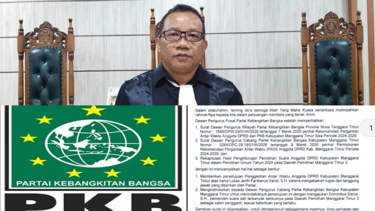 DPP PKB Setujui PAW Anggota DPRD Matim, Praktisi Hukum Ingatkan Potensi “Mahar Politik”