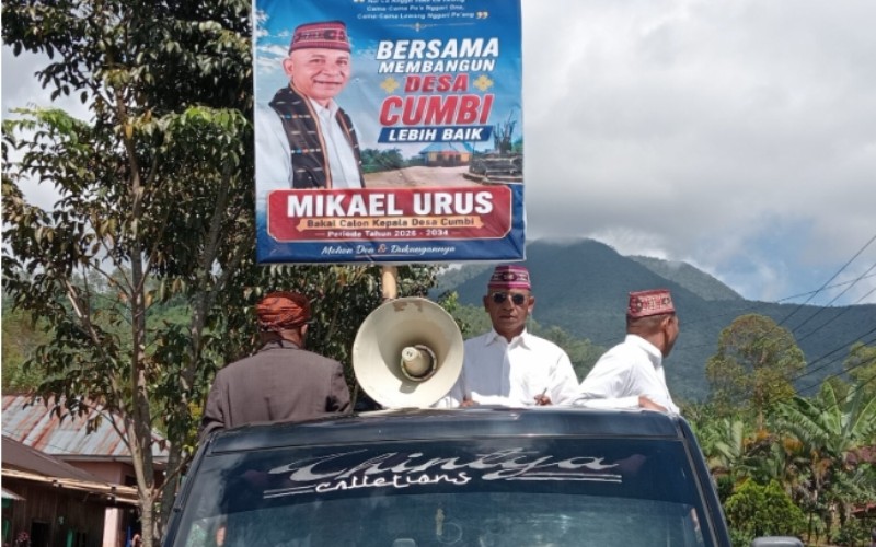 Mikael Urus Resmi Daftarkan Diri Jadi Calon Kepala Desa Cumbi