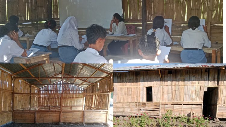 Minim Fasilitas, Siswa SMKN 1 Lembor NTT Bertahan Belajar di Ruang Darurat Hasil Swadaya